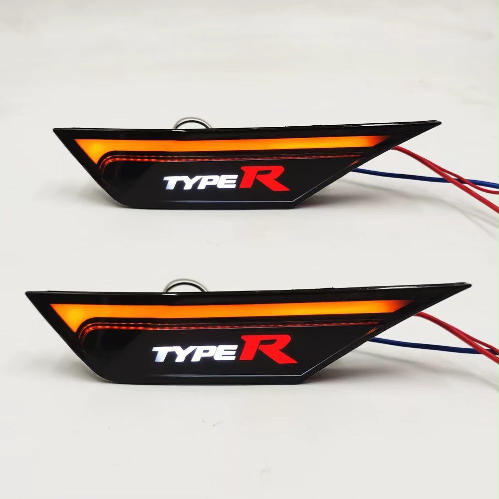 Honda Type R LED side marker lights with amber glow