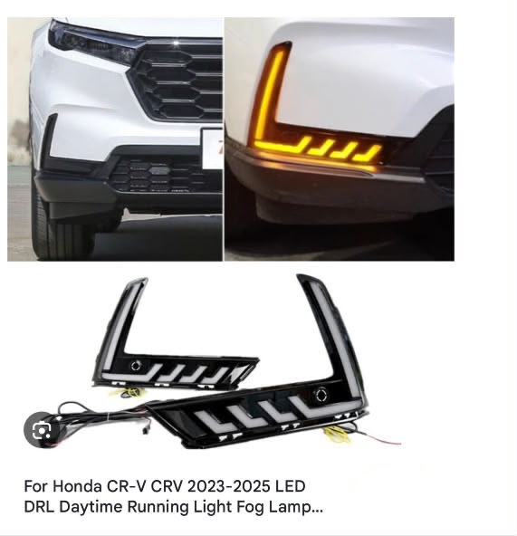 Honda CR-V 2023-2025 LED DRL daytime running fog lamps