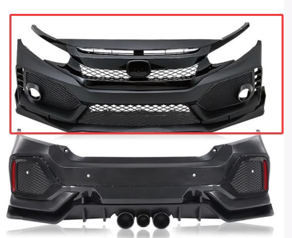 Honda Civic front and rear bumper body kit set