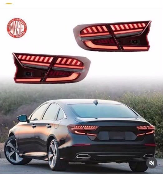 Custom rear light assemblies shown on a vehicle