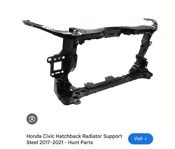 Honda Civic Hatchback steel radiator support 2017-2021